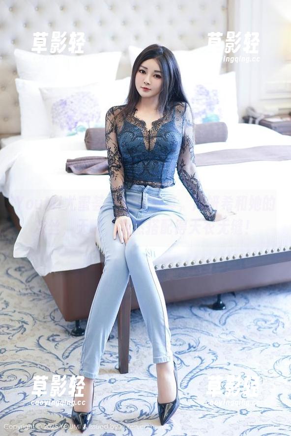 YouMi尤蜜荟 - 这组写真，周妍希和她的灰丝，天哪，果然搭配得天衣无缝！